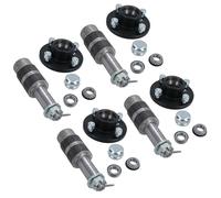 AB Tools 4 Inch PCD Trailer Wheel Hubs + Bearings With Weld On Extended Stub Axle 4pk