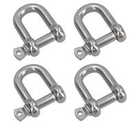 AB Tools 4 Pack 12mm Stainless Steel Dee Shackle Marine Grade 316