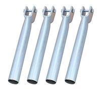 AB Tools 4 Pack 30cm Boat Trailer Female Stem for Boat Roller Brackets 34mm Support Post