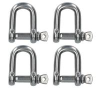 AB Tools 4 Pack 8mm Stainless Steel Dee Shackle Marine Grade 316 Dk42