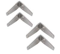AB Tools 4 Pack Angle Bracket 90 Degree Brace Marine Stainless Steel 80mm X 50mm