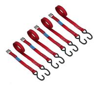 AB Tools 4 Pack Cam Buckle Strap Stainless Steel 3.7M Tie Straps S Hooks