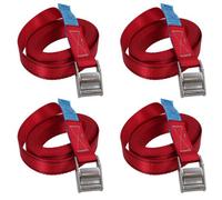 AB Tools 4 Pack Cam Buckle Strap Stainless Steel Metal 4M Tie Down Luggage Straps Marine