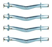 AB Tools 4 Pack Cranked Boat Roller Wing Bracket For Ribbed Side Rollers Dumbbell Trailer