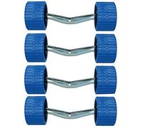 AB Tools 4 Pack Cranked Boat Roller Wing Bracket & Non Marking Rollers Dumbbell Trailer