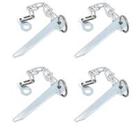 AB Tools 4 Pack Flat Cotter Pin & Chain 115mm For Trailer Tipper Tailgate Tailboard