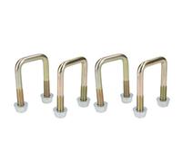 AB Tools 4 Pack M10 40mm X 70mm U-Bolt N-Bolt For Trailers With Nuts High Tensile