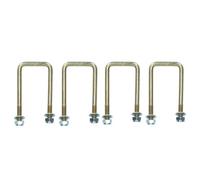 AB Tools 4 Pack M10 50mm X 100mm U-Bolt N-Bolt For Trailers With Nuts High Tensile