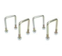 AB Tools 4 Pack M10 50mm X 80mm U-Bolt N-Bolt For Trailers With Nuts High Tensile