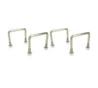 AB Tools 4 Pack M10 80mm X 75mm U-Bolt N-Bolt For Trailers With Nuts High Tensile