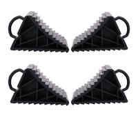 AB Tools 4 Pack Safety Wheel Chock Chocks Blocks Car Trailer Caravan Horsebox Wedge
