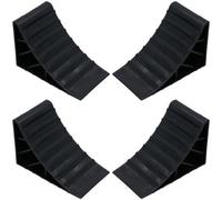 AB Tools 4 Pack Safety Wheel Chocks Blocks Car Trailer Caravan Horsebox Wedge