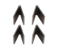 AB Tools 4 Pack Steel Butt Hinges Weld-On Extra Heavy Duty Industrial 50X161mm