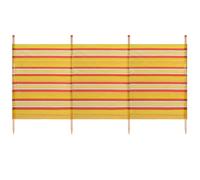 AB Tools 4 Pole Windbreak Beach Shelter 1.2cm by 2.2cm Screen Privacy Yellow Stripe