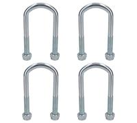 AB Tools 4 Single Parabolic Leaf Spring High Tensile U Bolt for Ifor Williams Trailers