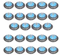 AB Tools 4" Twist Knot Bevel Wire Brush Rust Paint Removal For 115mm Angle Grinders 24Pc