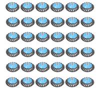 AB Tools 4" Twist Knot Bevel Wire Brush Rust Paint Removal For 115mm Angle Grinders 36Pc