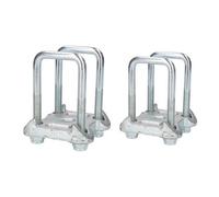 AB Tools 4 U Bolts 2 Base Plate For Ifor Williams Trailer Parabolic Leaf Spring 55X125mm