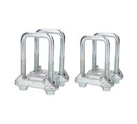 AB Tools 4 U Bolts 2 Base Plate For Ifor Williams Trailers Single Parabolic Leaf Springs