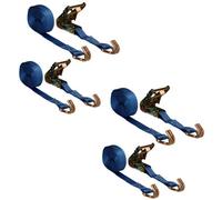 AB Tools 4 X 8 Metre X 25mm Heavy Duty Ratchet Strap Tie Down Lashing Straps 0.4 Ton