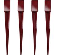 AB Tools 4 X Fence Post Holder Support With Drive Down Spike For Posts 75mm X 75mm