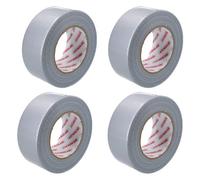 AB Tools 4 X Heavy Duty Waterproof Silver Duct Tape 50mm Wide X 50 Metres Total Length