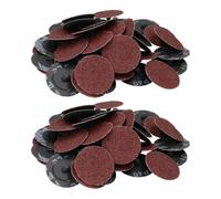 AB Tools 40 Grit 50mm Coarse Quick Change Sanding Discs Rust Removal Deburring 100Pc