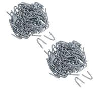 AB Tools 40mm Galvanised U Nails Heavy Duty Staples For Wires Fencing Mesh Netting 280Pc