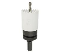 AB Tools 40mm Hss Hole Saw Holesaw Bi-Metal Blade Cutter Drill And Drill Adaptor Arbor