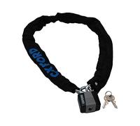 AB Tools 40mm Padlock & Chain 6 x 900mm Bike Cycle Cloth Sleeve Security Lock 2 Keys