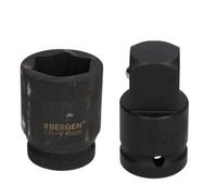AB Tools 41mm Metric 3/4" Or 1" Drive Deep Impact Socket 6 Sided With Step Up Adapter