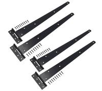 AB Tools 450mm Heavy Duty T Tee Hinges For Doors + Gates With Fixing Screws 4Pc