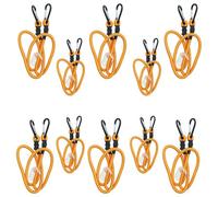 AB Tools 48" Bungee Rope With Carabiner Clips Cords Elastic Tie Down Fasteners 10Pc