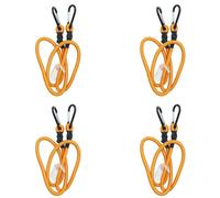 AB Tools 48" Bungee Rope With Carabiner Clips Cords Elastic Tie Down Fasteners 4Pc