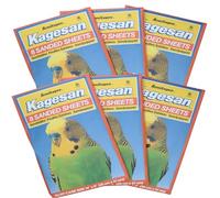 AB Tools 48 Sanded Sheets Sandpaper Cage Lining Budgies Caged Birds 21x35cm