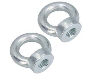 AB Tools 48mm Lifting Eye Nut Fastener 8.6 Ton S.w.l Zinc Plated 90mm Diameter 2Pc
