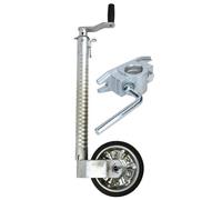 AB Tools 48mm Ribbed Jockey Wheel For Trailer With Cast Clamp