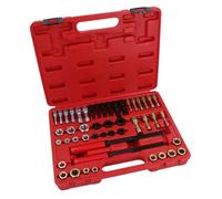 AB Tools 48Pc Metric And Imperial Unf Unc Rethread Tap And Die Kit M6 - M14 1/4In - 5/8In