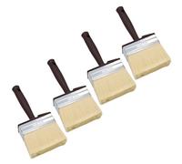 AB Tools 4In X 1.5In Paint Brush Painting Sheds Fences Decking Walls Wallpaper Paste 4Pk