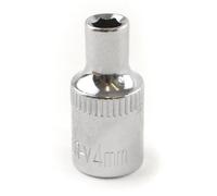 AB Tools 4mm 1/4" Drive Shallow Metric Socket Single Hex / 6 Sided Bergen