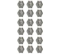 AB Tools 4mm Simplex Wire Rope / Cable Clamp Grips 18 Pack Zinc Plated