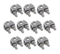 AB Tools 4mm Wire Rope/Cable Grip/Clamp Stainless Steel 316 Marine Grade 10 Pack