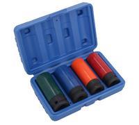 AB Tools 4Pc 1/2" Drive Deep Colour Coded Alloy Wheel Impact Sockets 17 19 21 22mm