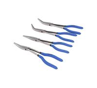 AB Tools 4Pc 11" / 285mm Extra Long Nose Pliers Plier Straight Bent And Angled