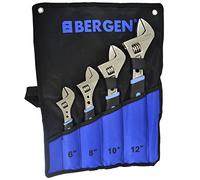 AB Tools 4pc Adjustable Spanner/Monkey Pipe Wrench Set Covers Range 0-36mm Bergen AT558