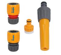 AB Tools 4Pc Hozelock Garden Hose Fittings Tap Connectors Sprayer Nozzle Starter Kit