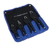 AB Tools 4pc Locking Grip Wrench Set Vice Locking Pliers Mole Grips Heavy Duty AT017
