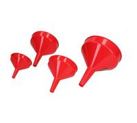 AB Tools 4Pc Small Plastic Fuel Funnel Fixed Spouts Suitable For Petrol Diesel Water Oil