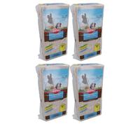 AB Tools 4Pk 24.6L Brown Clean & Cozy Small Animals Bedding 99% Dust Free Odor Control