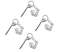 AB Tools 4Pk Round Cotter Pin & Chain 10mm By 110mm Trailer Tipper Tailgate Tailboard